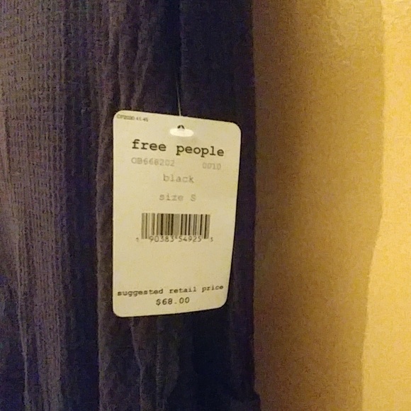 NWT Free People Black Thermal - Picture 4 of 4